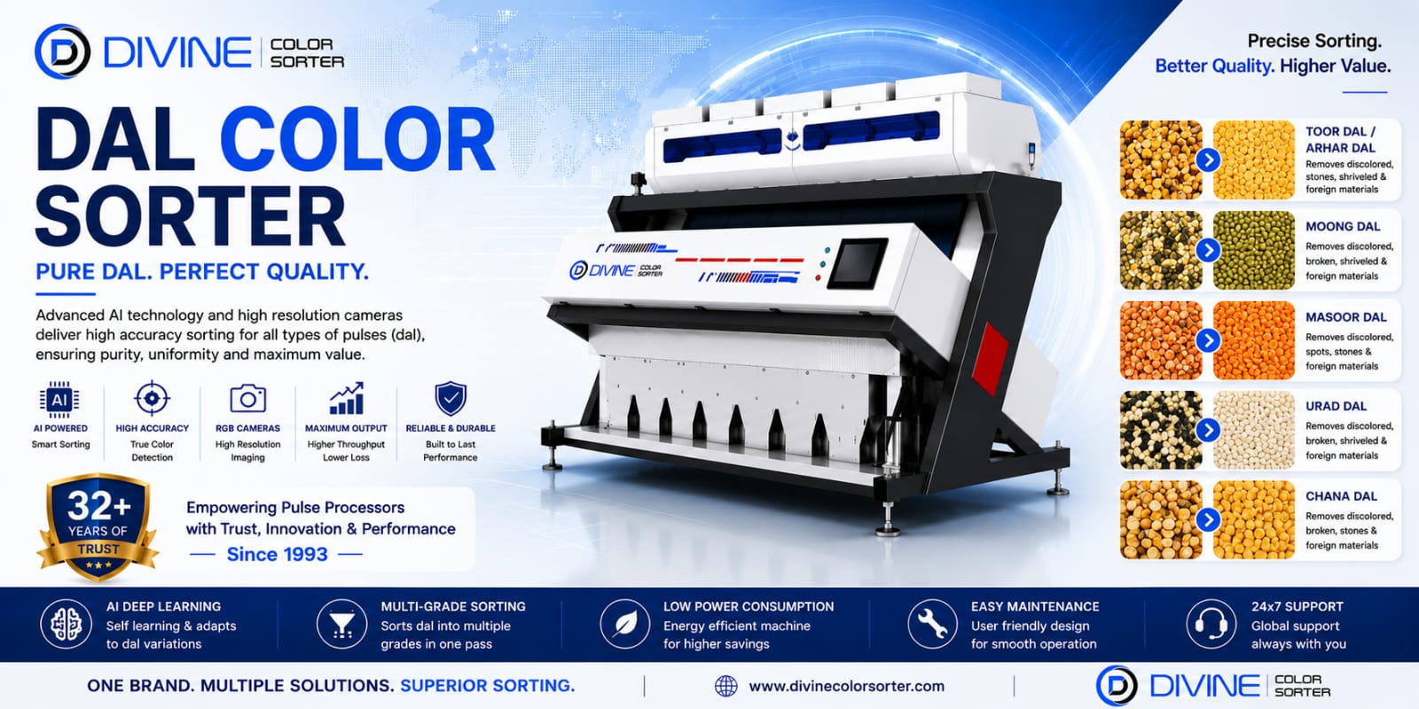 Dal Color Sorter Banner